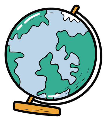 Globe Cartoon Illustration